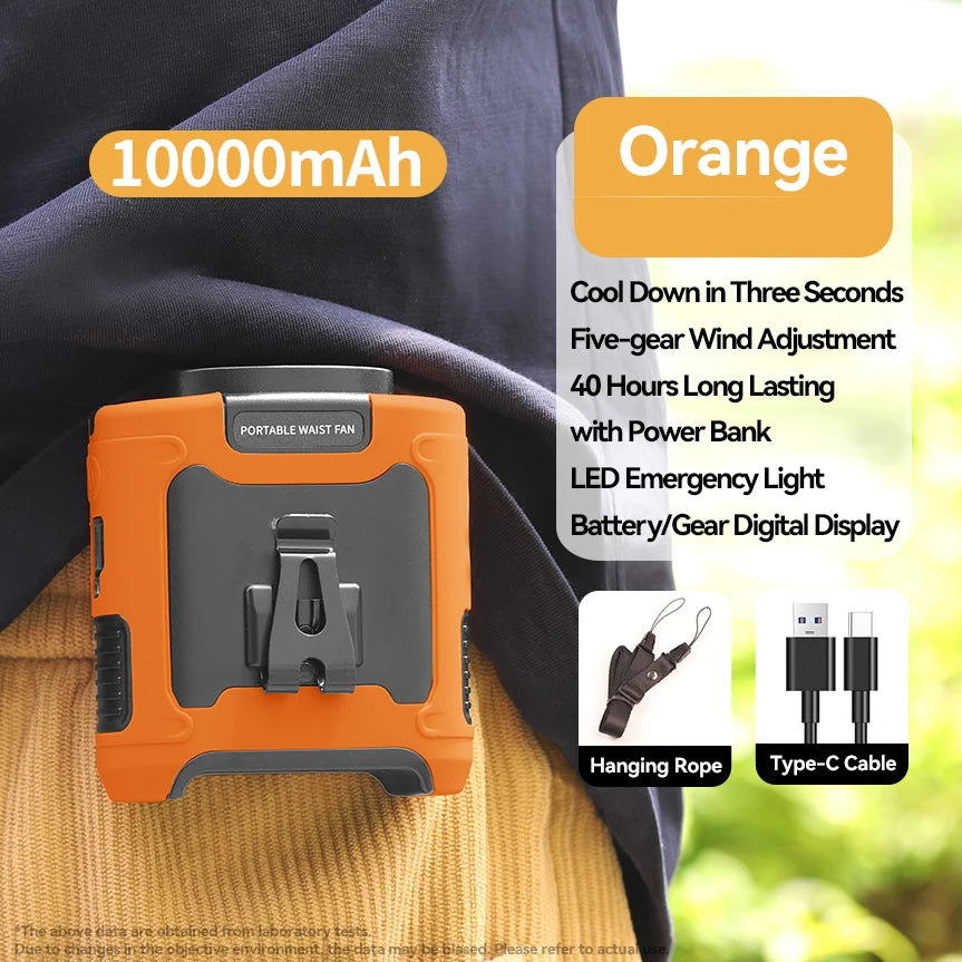 ActiveGear ™  Pro 3-in-1 Rugged Portable Fan w/ Powerbank & LED Light