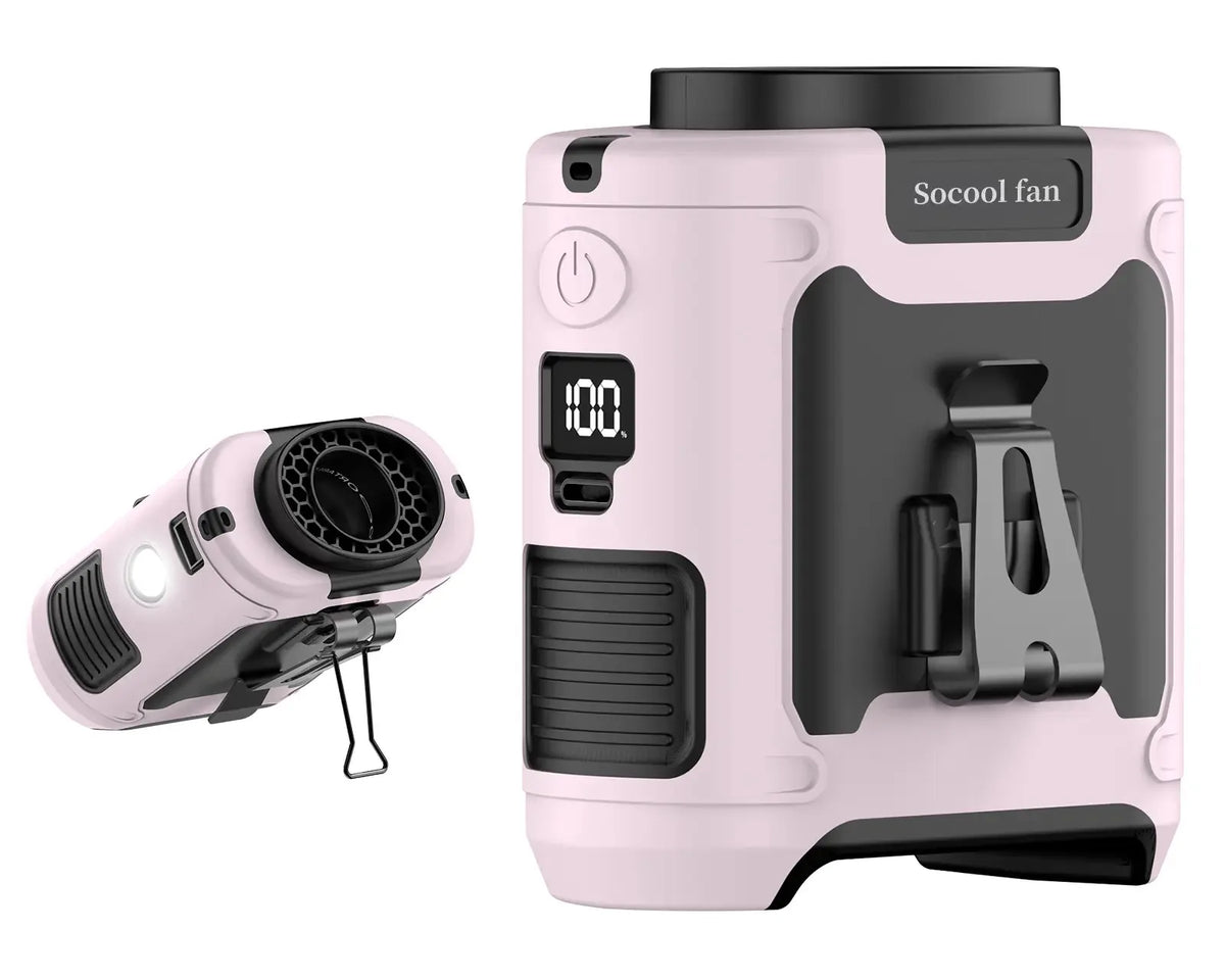 ActiveGear ™  Pro 3-in-1 Rugged Portable Fan w/ Powerbank & LED Light
