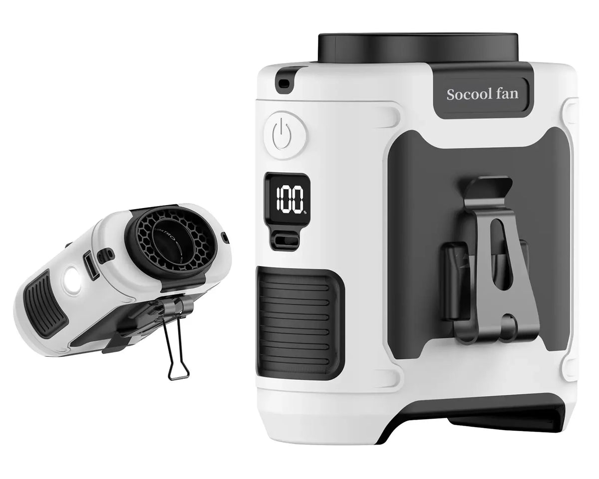 ActiveGear ™  Pro 3-in-1 Rugged Portable Fan w/ Powerbank & LED Light